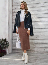 EMERY ROSE Women's Solid Color Simple Casual Skirt